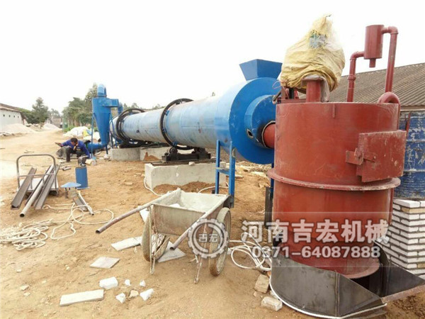 廣西北海雞糞烘干機安裝調試生產(chǎn)現(xiàn)場