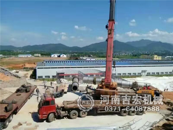 江西不銹鋼螢石烘干機安裝調試現(xiàn)場